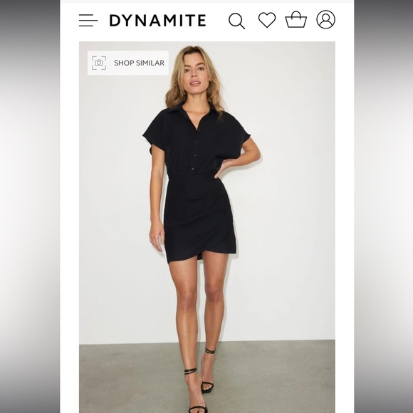 Dynamite black Genvieve mini dress - Picture 5 of 6